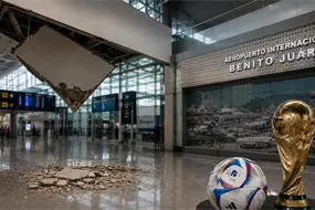 A d&iacute;as del Mundial, los problemas que presenta el AICM