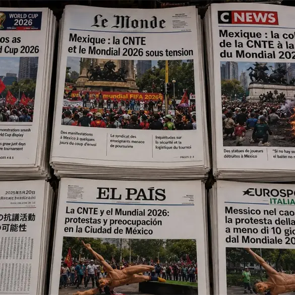 Lo que dice la prensa internacional sobre la CNTE a días del Mundial 2026 Lo que dice la prensa internacional sobre la CNTE a días del Mundial 2026