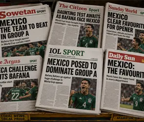 Intimidante: La prensa sudafricana describe a M&eacute;xico como favorito
