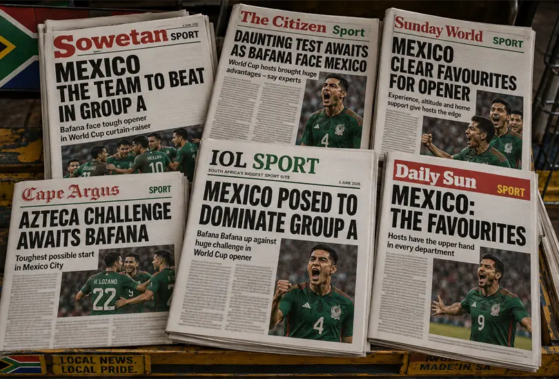 Intimidante: La prensa sudafricana describe a M&eacute;xico como favorito