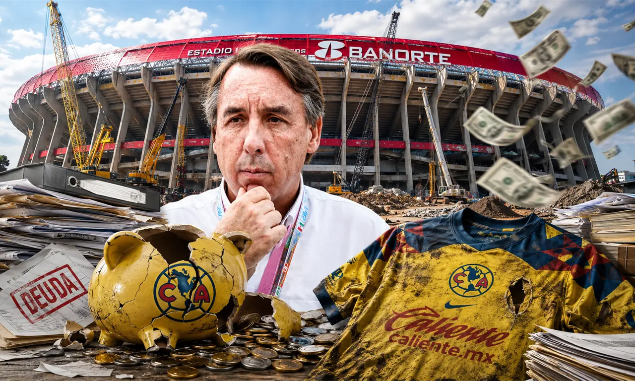 La gigantesca deuda del Estadio Azteca impacta duramente las finanzas del Club América. 