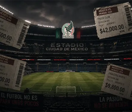 M&eacute;xico vs Sud&aacute;frica sin lleno: reventa dispara precios y tensi&oacute;n