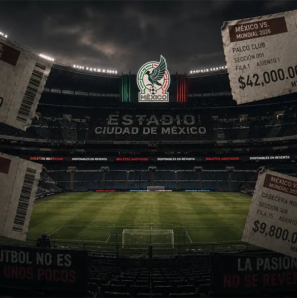 M&eacute;xico vs Sud&aacute;frica sin lleno: reventa dispara precios y tensi&oacute;n