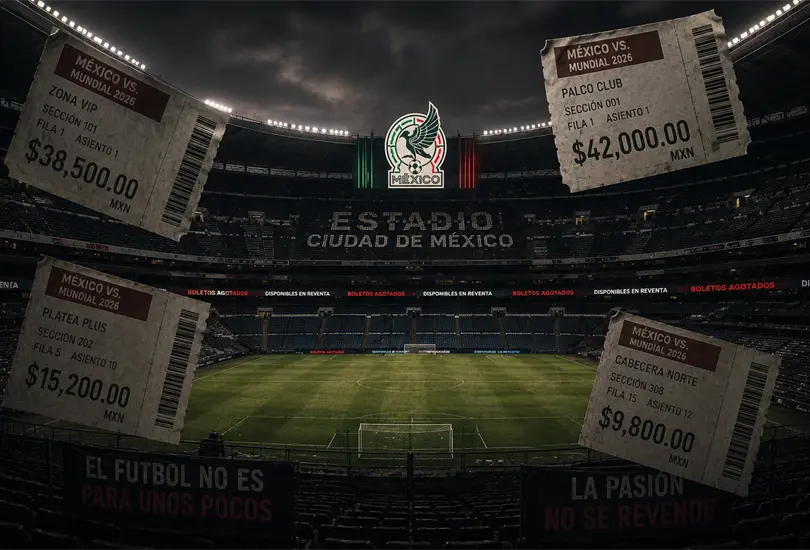 El Azteca dividido: pasi&oacute;n y vac&iacute;o, con boletos de reventa que disparan la tensi&oacute;n.