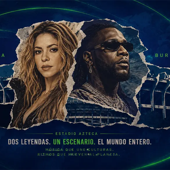 Shakira y Burna Boy inauguran el Mundial 2026 en CDMX