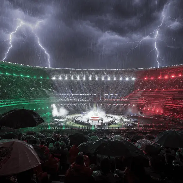 Tormenta amenaza la inauguraci&oacute;n del Mundial en CDMX