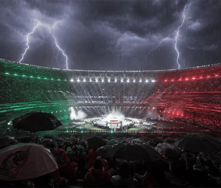 Tormenta amenaza la inauguraci&oacute;n del Mundial en CDMX