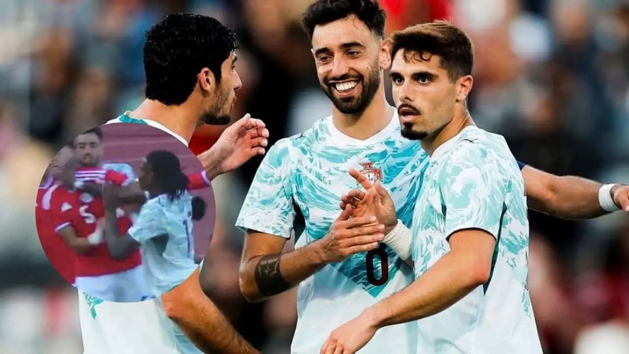  Bronca en amistoso Portugal vs Chile 