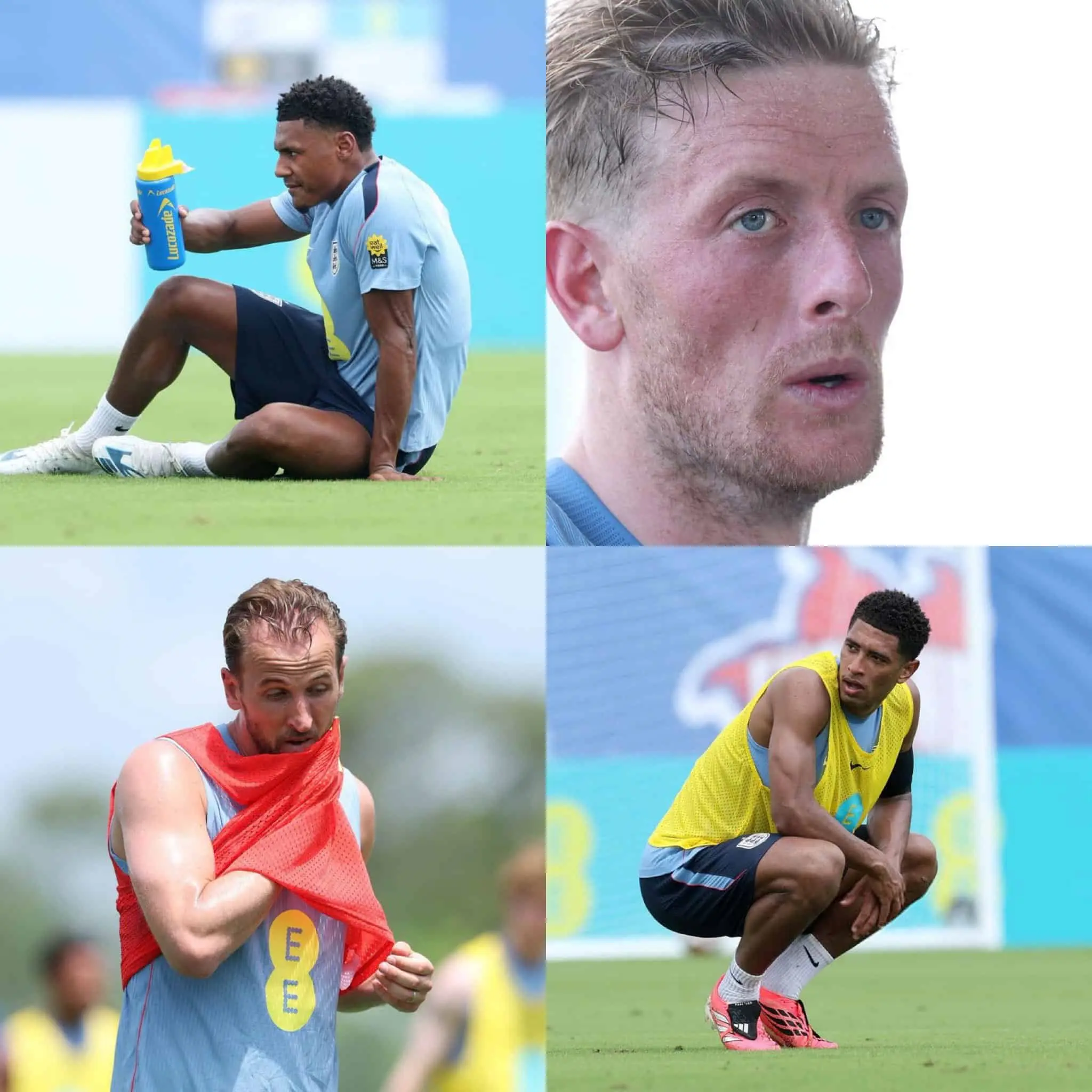 La Selecci&oacute;n de Inglaterra sufriendo el calor de Florida