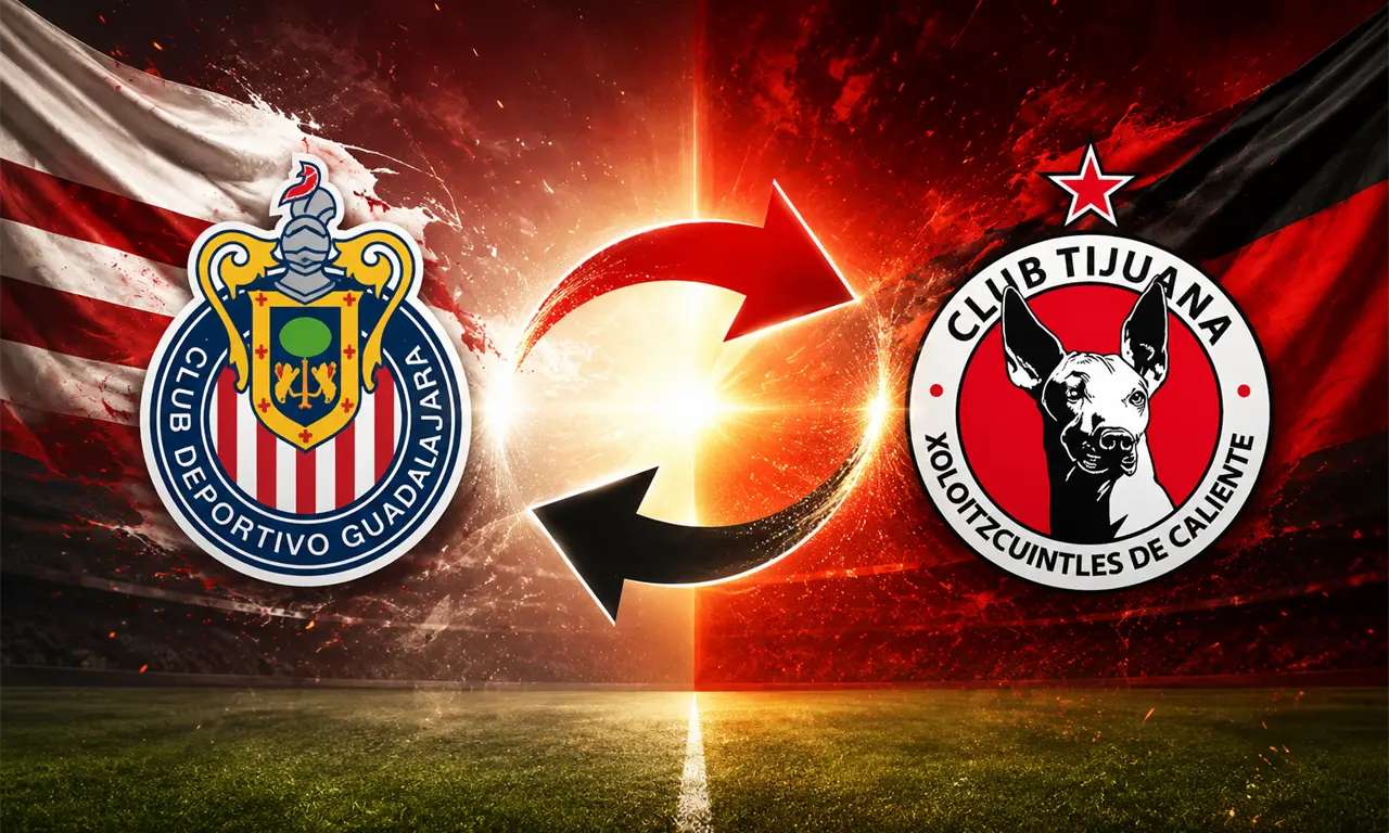  El intercambio entre Chivas y Xolos enfrenta experiencia contra juventud en la Liga MX. 