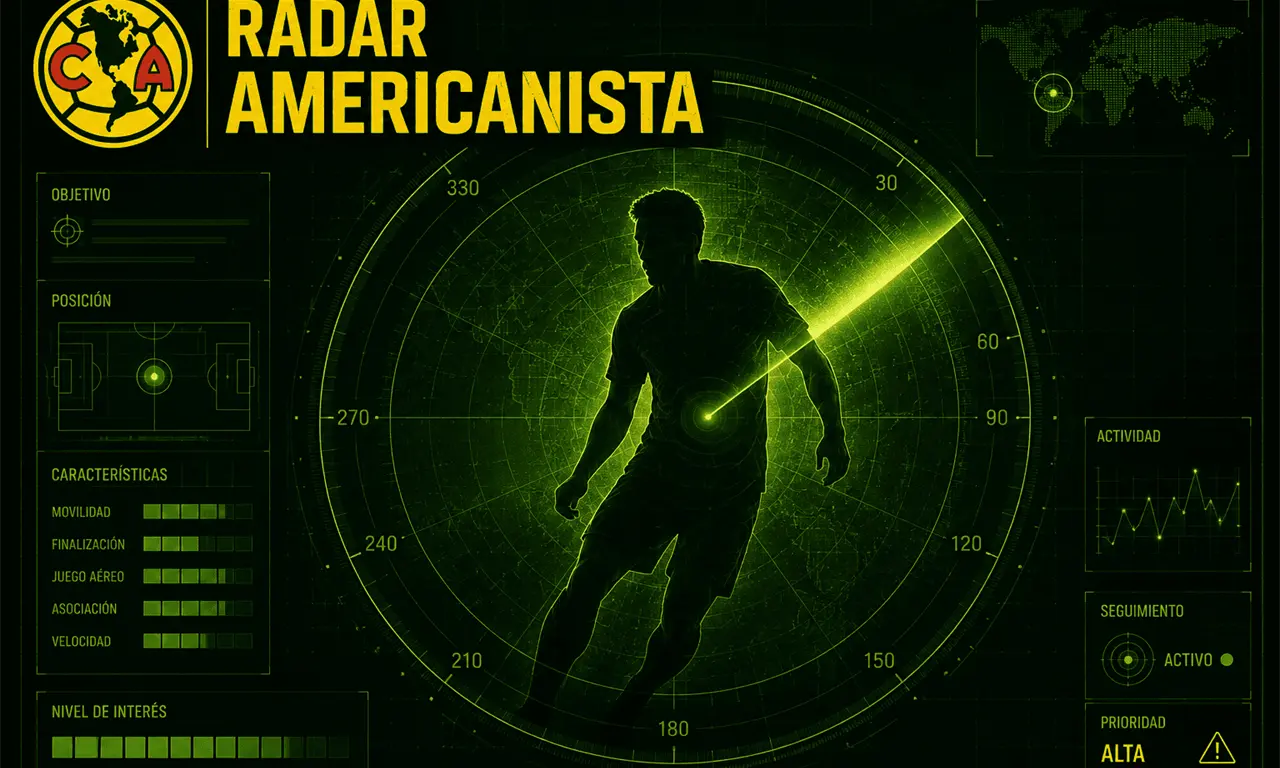  El radar americanista ilumina la silueta de Raúl Jiménez, símbolo del regreso que ilusiona. 