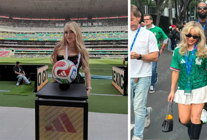 AriGameplays y Sabrina Carpenter asistieron al partido inaugural. AriGameplays y Sabrina Carpenter asistieron al partido inaugural.