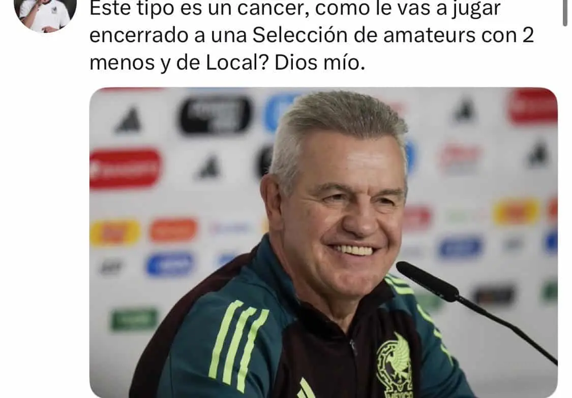 Ten&iacute;a que ir por m&aacute;s el Vasco Aguirre contra dos menos