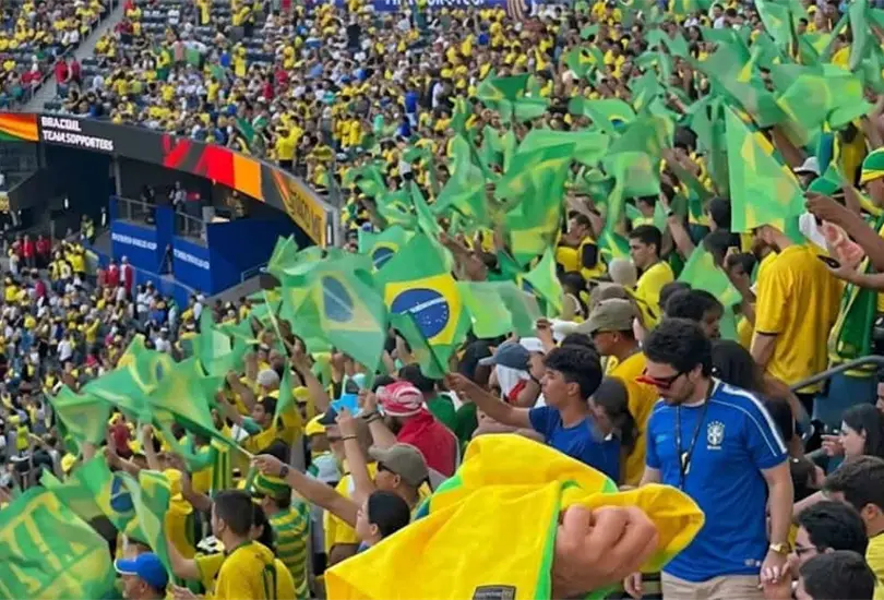 Brasil llenó las gradas del New Jersey Stadium Brasil llenó las gradas del New Jersey Stadium