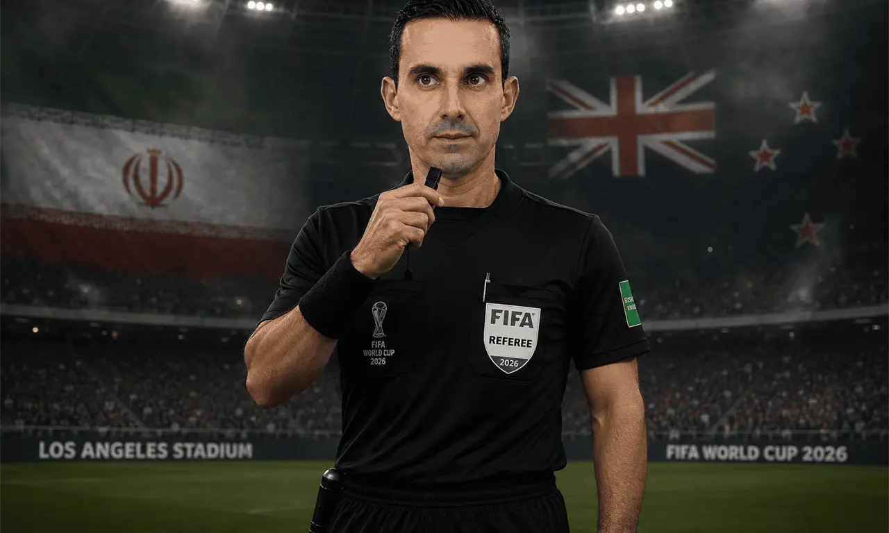  César Ramos fue designado por FIFA para dirigir Irán vs Nueva Zelanda en Los Ángeles 