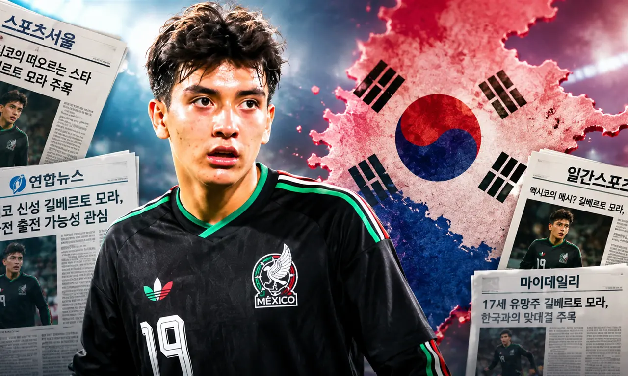  Prensa coreana se preocupa por Gilberto Mora y le llaman el "Messi Mexicano" 