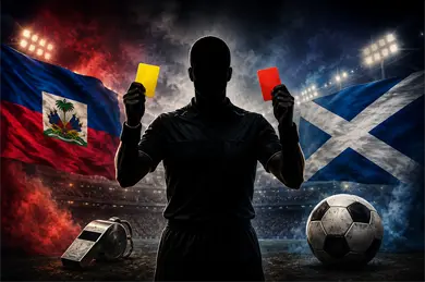 ¿Robo mundialista? Haití estalla contra el arbitraje ante Escocia ¿Robo mundialista? Haití estalla contra el arbitraje ante Escocia