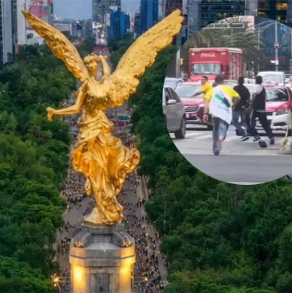 Mundial 2026: Bronca entre colombianos en el centro de CDMX