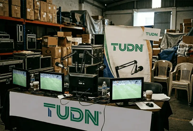 TUDN retratada por sus transmisiones