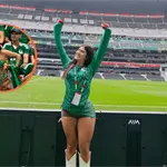 Revelada la identidad de la aficionada viral en el M&eacute;xico vs Corea