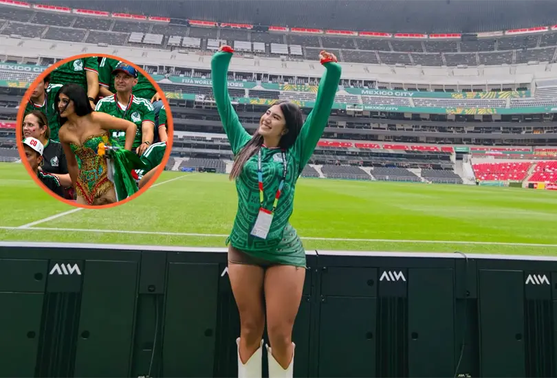Friday la influencer viral en el México vs Corea Friday la influencer viral en el México vs Corea