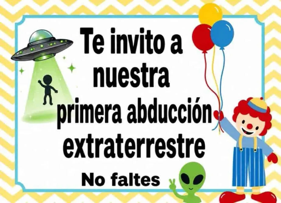 Invitaci&oacute;n para la primer invasi&oacute;n alien&nbsp;