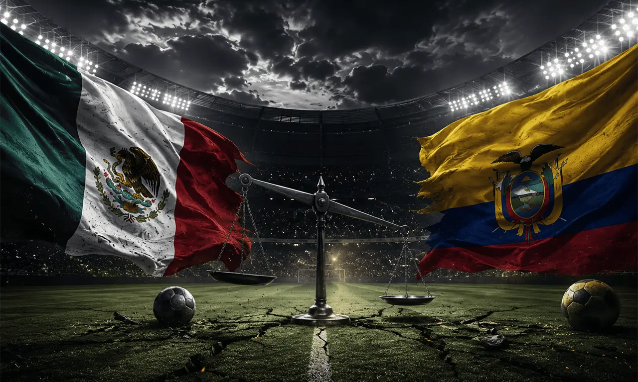  México y Ecuador frente a frente: banderas, tensión y cuentas abiertas en Ciudad de México. 