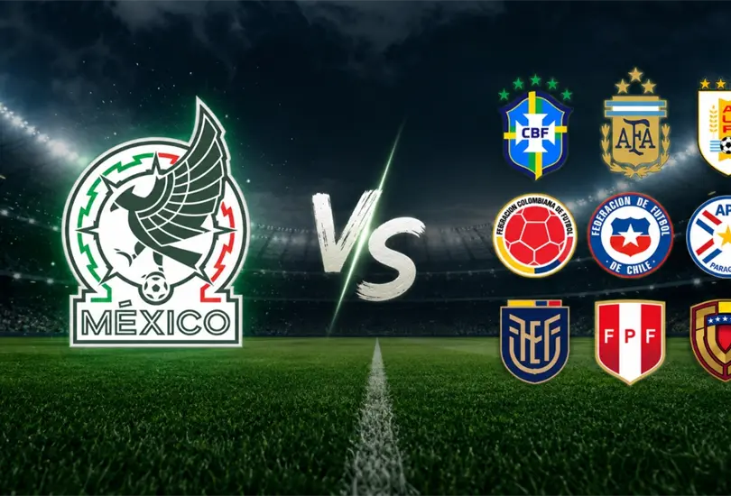 M&eacute;xico vs selecciones de Conmebol