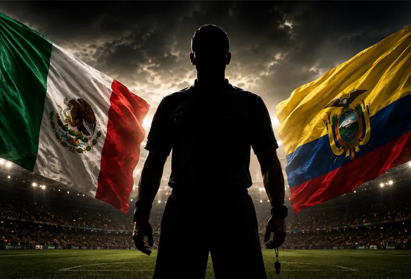Slavko Vincic y su equipo, listos para impartir justicia en el M&eacute;xico vs Ecuador, duelo que ya despierta pol&eacute;mica mundialista.