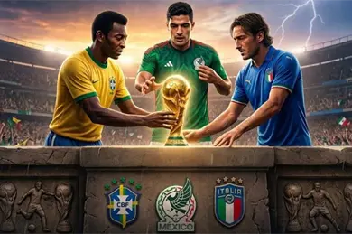 México iguala récord histórico con Italia y Brasil en Mundiales México iguala récord histórico con Italia y Brasil en Mundiales