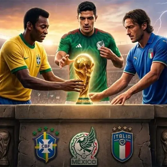 México iguala récord histórico con Italia y Brasil en Mundiales México iguala récord histórico con Italia y Brasil en Mundiales