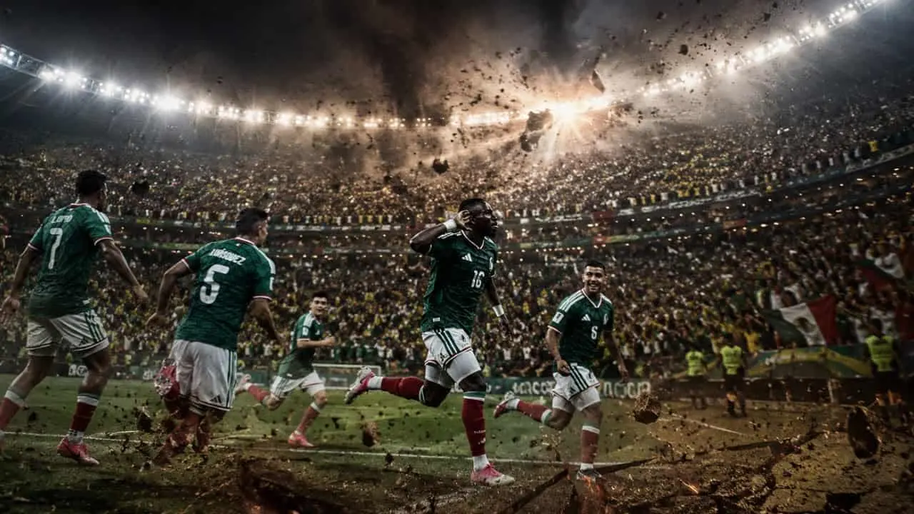  Gol de México provoca movimiento sismólogico 