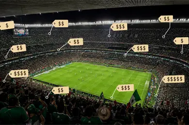 Reventa para el M&eacute;xico vs Inglaterra alcanza precios hist&oacute;ricos