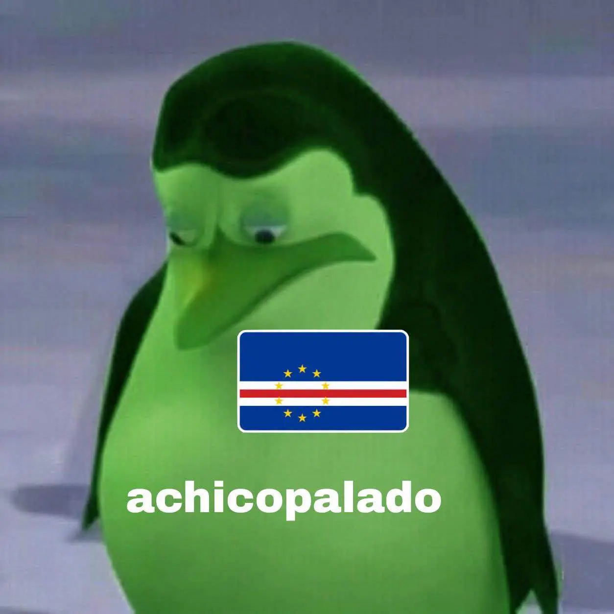 El pingüino achicopalado resume la tristeza del adiós. El pingüino achicopalado resume la tristeza del adiós.
