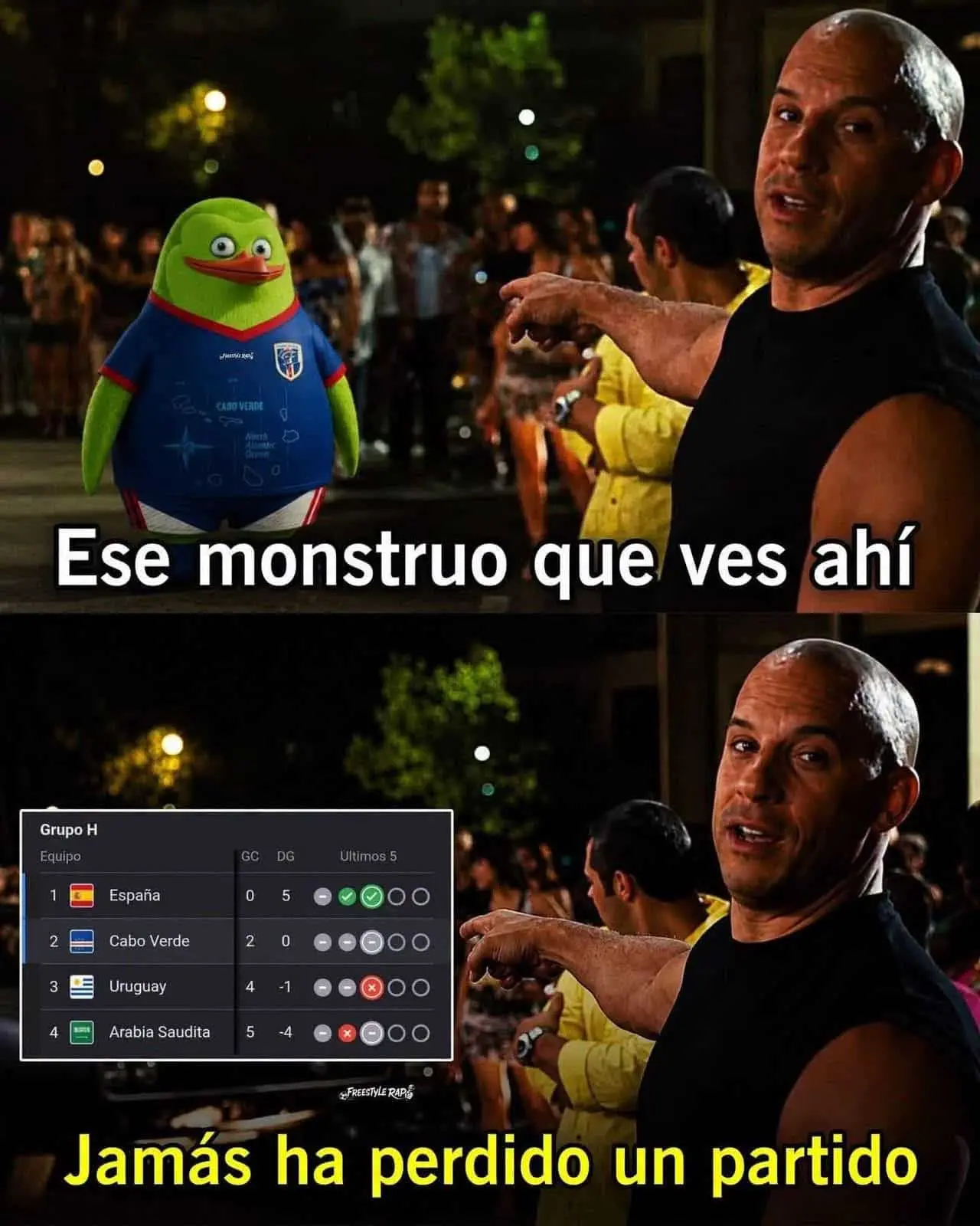 Vin Diesel señala al "monstruo invicto" que jamás perdió. Vin Diesel señala al "monstruo invicto" que jamás perdió.