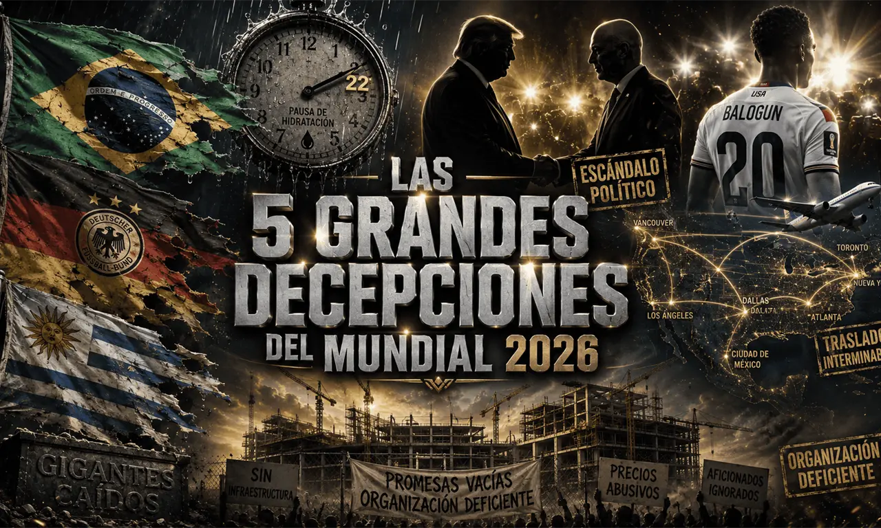  Banderas rasgadas, pausas polémicas y escándalos: la imagen que resume las decepciones que marcaron el Mundial 2026. 