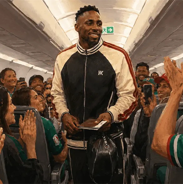 VIDEO: Mexicanos reciben a Julián Quiñones como héroe durante un vuelo VIDEO: Mexicanos reciben a Julián Quiñones como héroe durante un vuelo