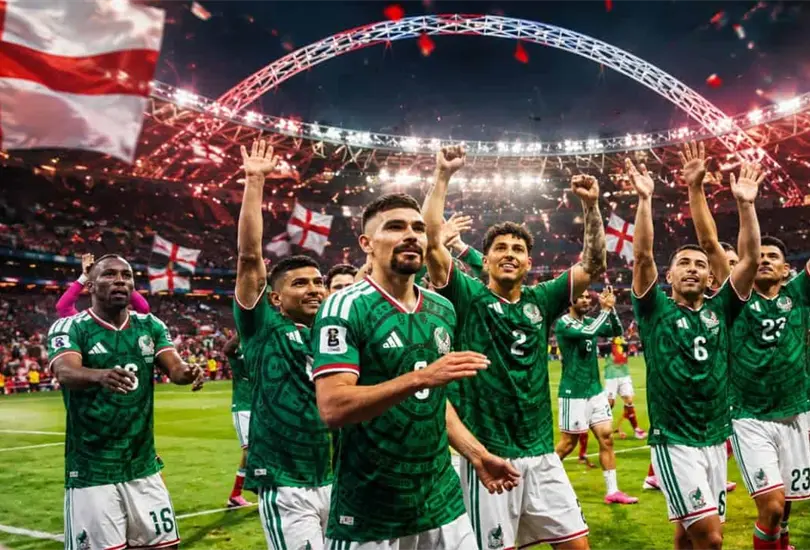 Prensa de Inglaterra pide a México en Wembley Prensa de Inglaterra pide a México en Wembley