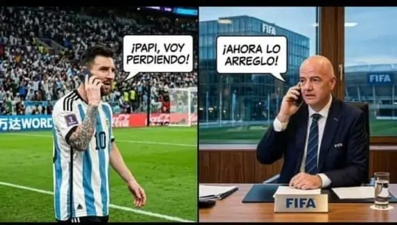 Messi siempre pide ayuda