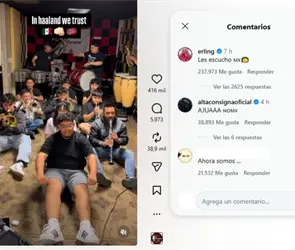 Haaland se rinde a M&eacute;xico: su canci&oacute;n en banda lo conquista