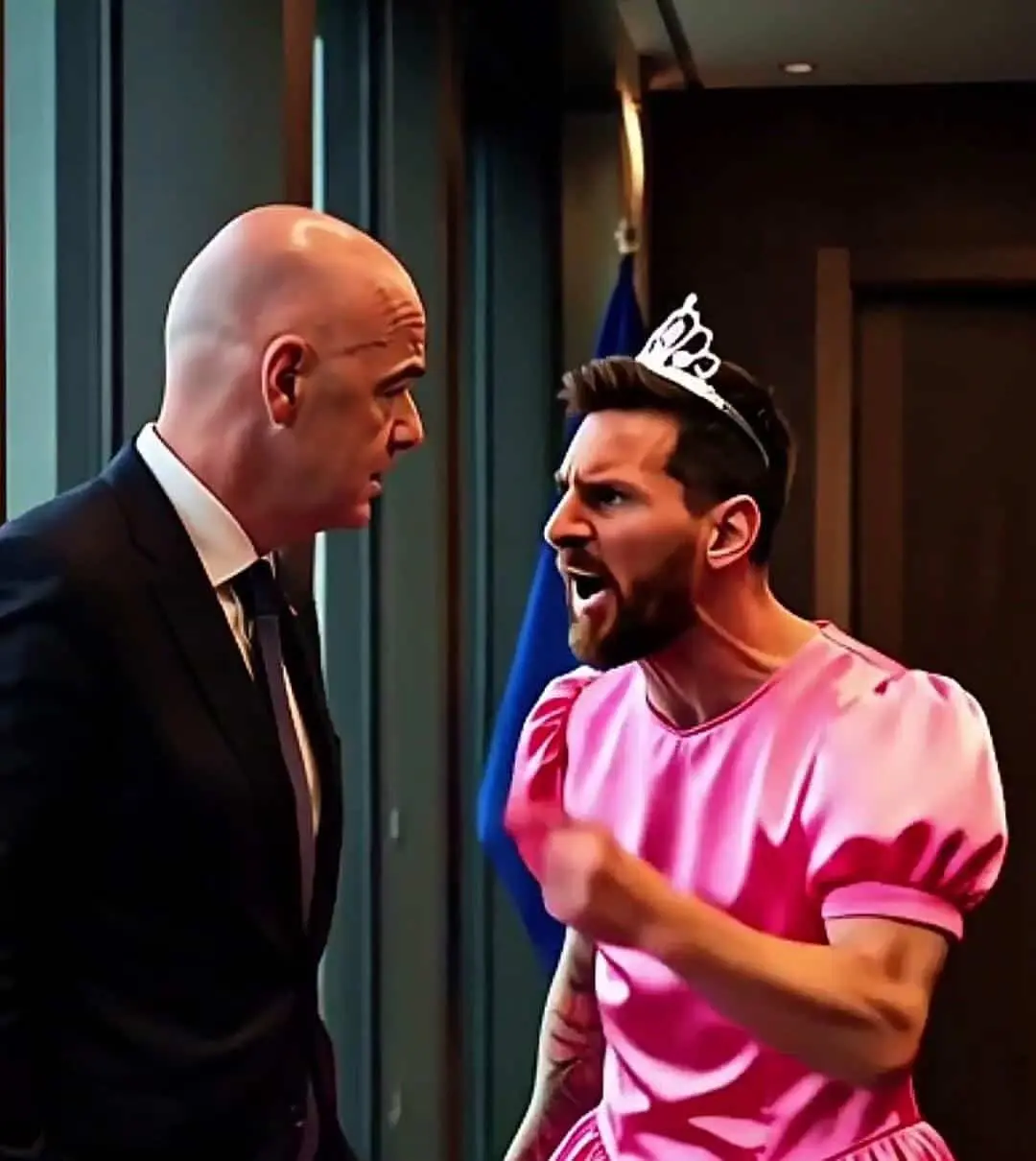 La princesa de Infantino se molesta