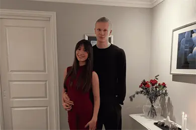 Isabel Johansen, la discreta novia que acompa&ntilde;a a Haaland en el Mundial