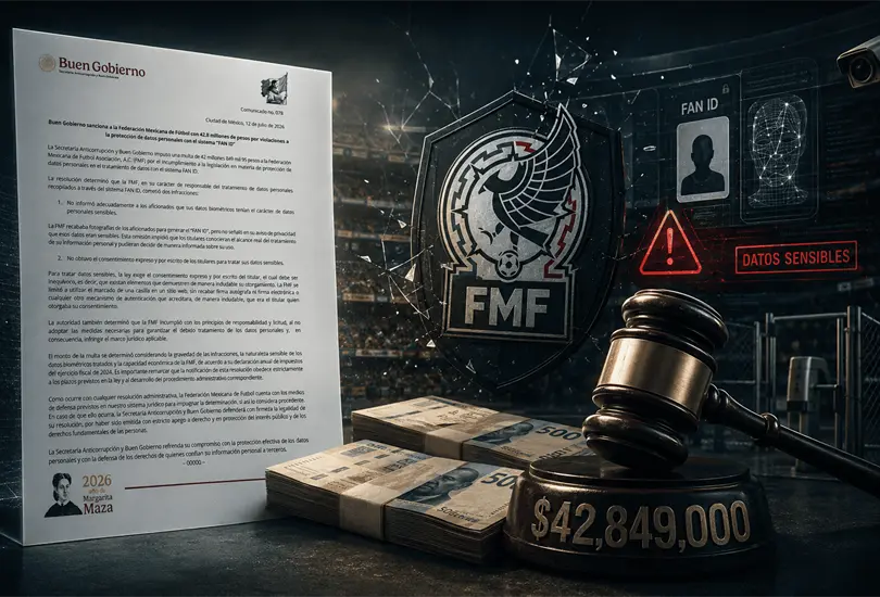 La FMF fue sancionada con m&aacute;s de 42 millones de pesos por incumplir la ley de datos personales en el sistema FAN ID.