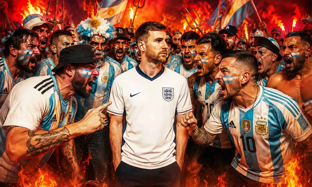  Desigualdad en las gradas: 50,000 argentinos vs 25,000 ingleses en estadio lleno. 