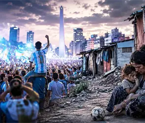 Argentina: La cruda realidad de la pobreza detr&aacute;s de la euforia del Mundial