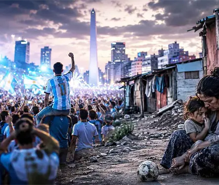 Argentina: La cruda realidad de la pobreza detr&aacute;s de la euforia del Mundial