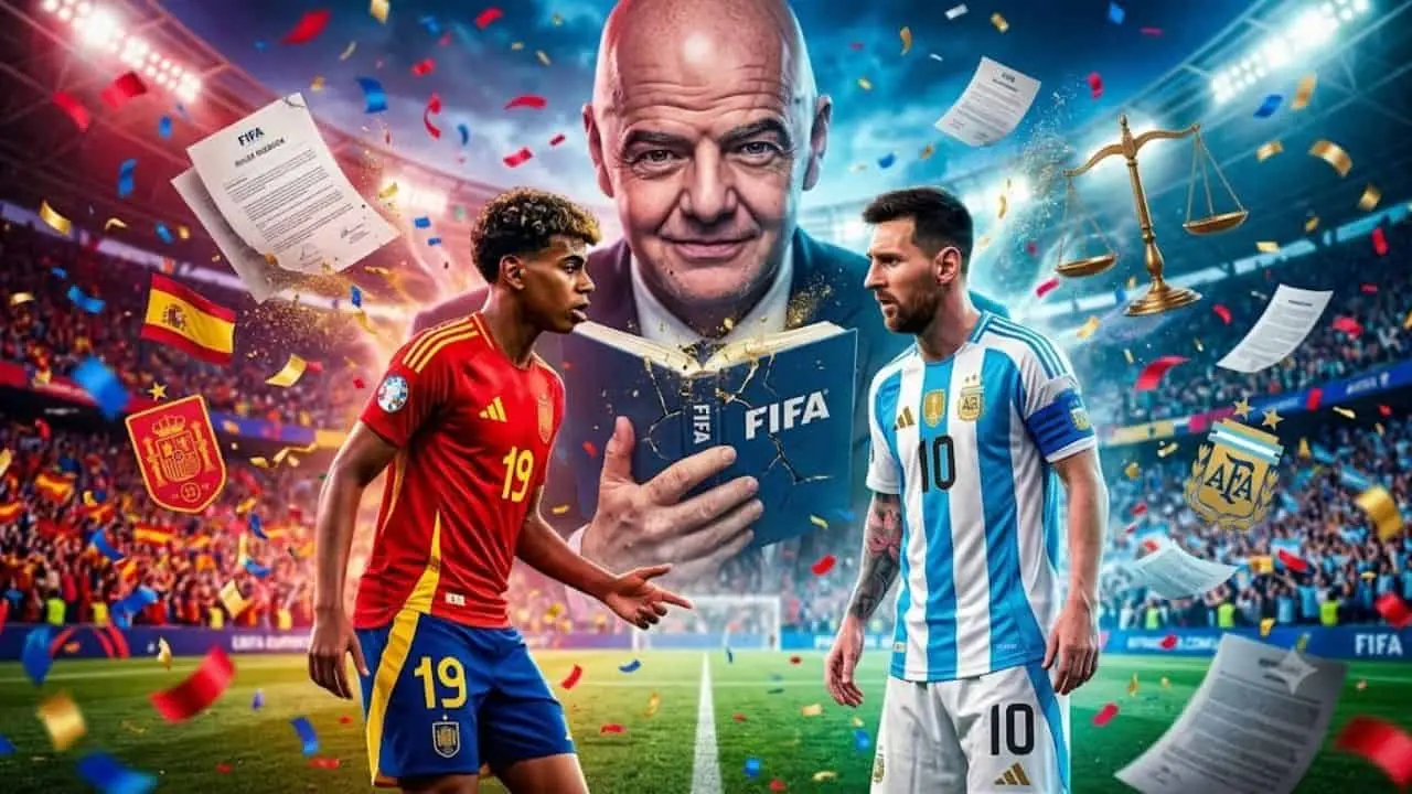  FIFA rompería las reglas en el España vs Argentina 