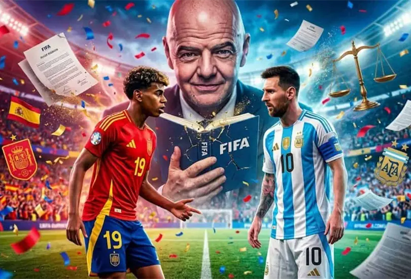 FIFA rompería las reglas en el España vs Argentina FIFA rompería las reglas en el España vs Argentina