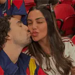 Claudia Rodr&iacute;guez, la pareja que roba miradas en los estadios del Mundial