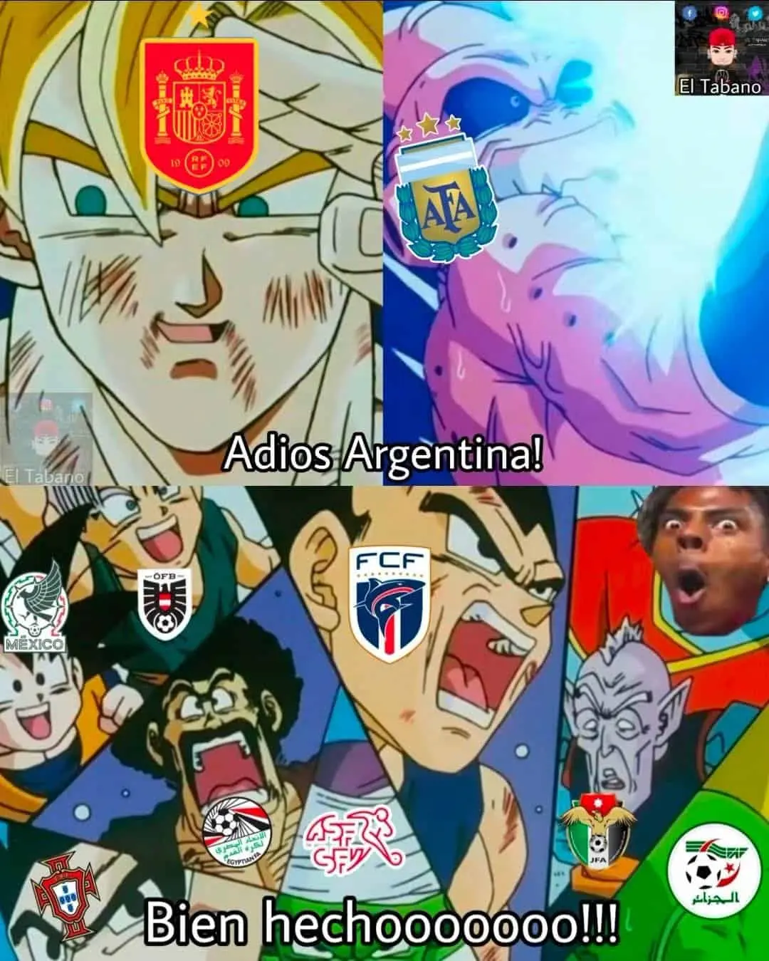 Goku agradece a Argentina Goku agradece a Argentina